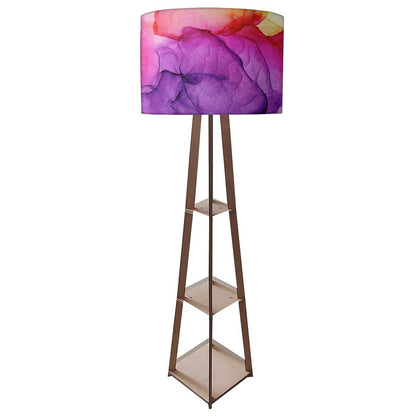 Shelf Tripod Floor Lamp for Bedside Light - Watercolor Nutcase