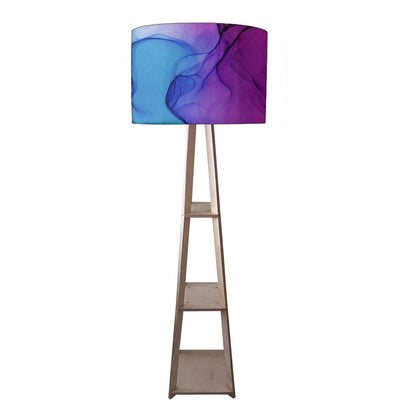 Floor Standing Lamps  -   Blue Ink Watercolor Nutcase