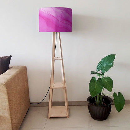 Wooden Tripod Floor Lamps for Bedroom  - Watercolor Nutcase