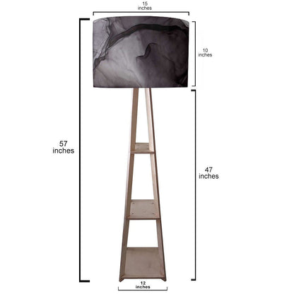 Modern Floor Lamps For Living Room  -   Orange Pink Ink Watercolor Nutcase