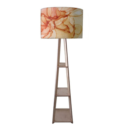 Tall Wooden Standing Lamps  -   Purple Multicolor Ink Watercolor Nutcase