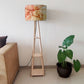 Tall Wooden Standing Lamps  -   Purple Multicolor Ink Watercolor Nutcase