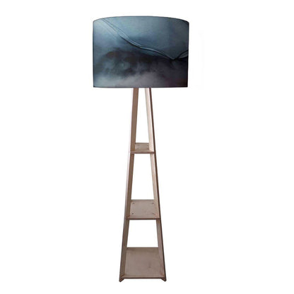 Wooden Floor Lamp  -   Pink Ink Watercolor Nutcase