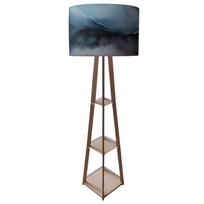 Wooden Floor Lamp  -   Pink Ink Watercolor Nutcase