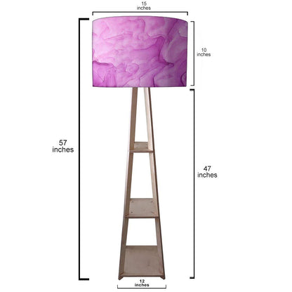 Purple Floor Lamp with Shelves Night Light - Nutcase