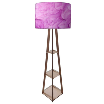 Purple Floor Lamp with Shelves Night Light - Nutcase