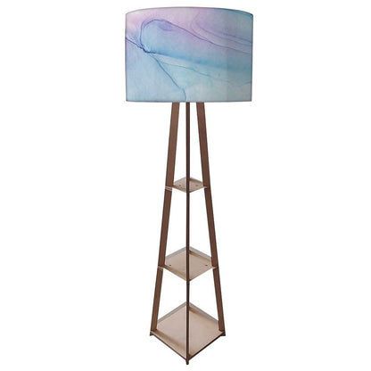 Standing Tripod Lamp  -   Orange Pink Multicolor Ink Watercolor Nutcase