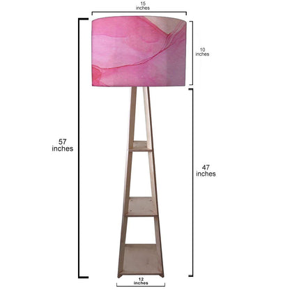 Tripod Floor Lamp  -   Dark Purple Ink Watercolor Nutcase