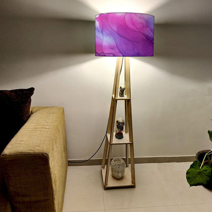 Wooden Floor Lamps Light For Living Room  -  Watercolor Nutcase