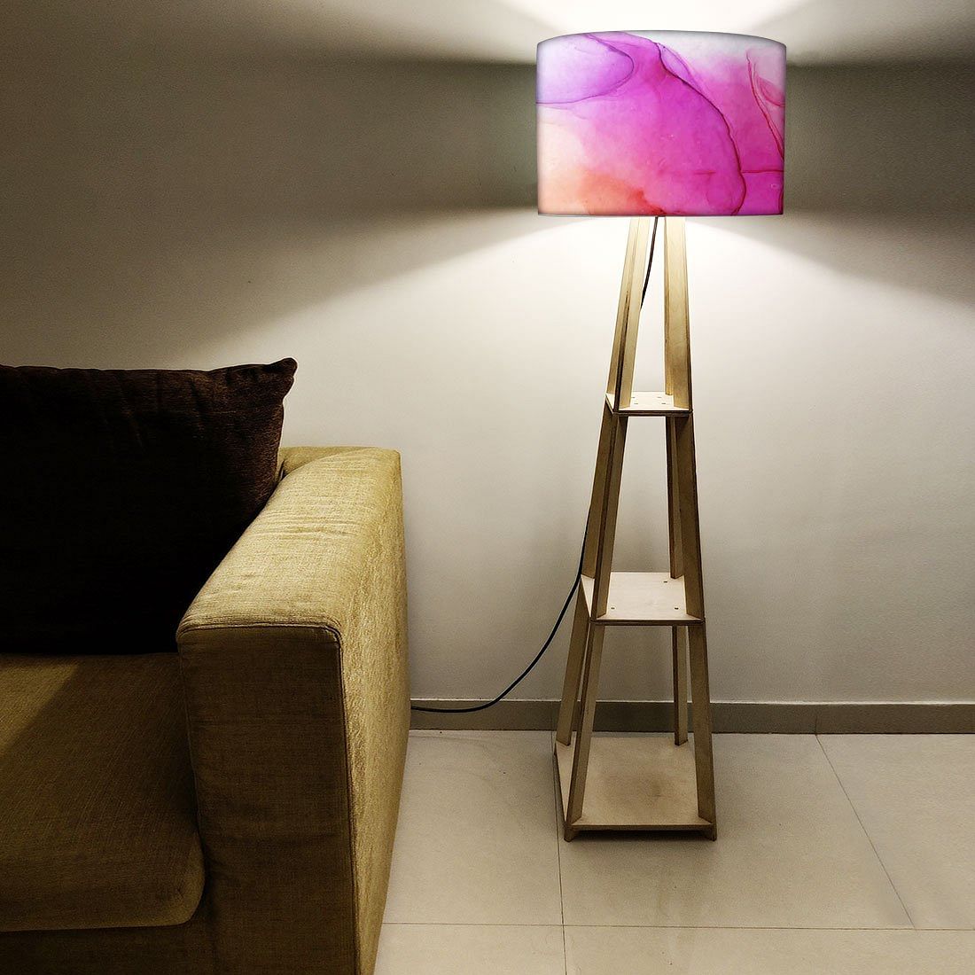 Tripod Wooden Tall Lamps for Bedroom Nutcase