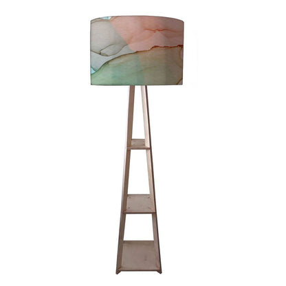 Floor Standing Lamps  -   Gray Purple Ink Watercolor Nutcase