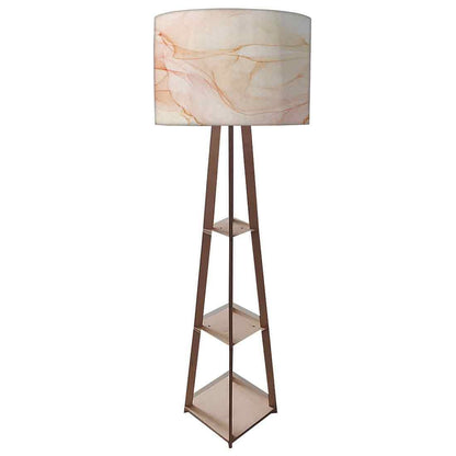 Standing Lamps For Living Room  -   Pink Yellow Ink Watercolor Nutcase