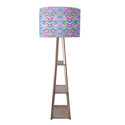 Standing Tripod Lamp  -   Purple Mermaid Watercolor Nutcase