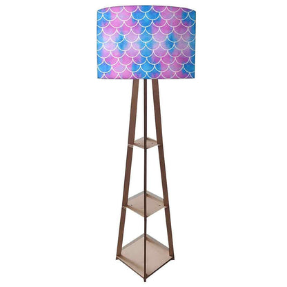 Floor Lamps For Living Room  -   Green Mermaid Watercolor Nutcase