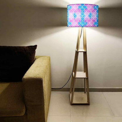 Floor Lamps For Living Room  -   Green Mermaid Watercolor Nutcase