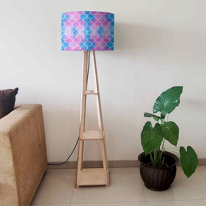 Floor Lamps For Living Room  -   Green Mermaid Watercolor Nutcase