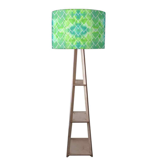 Wooden Tripod Floor Lamp  -   Floral Branches Spring Collection Nutcase