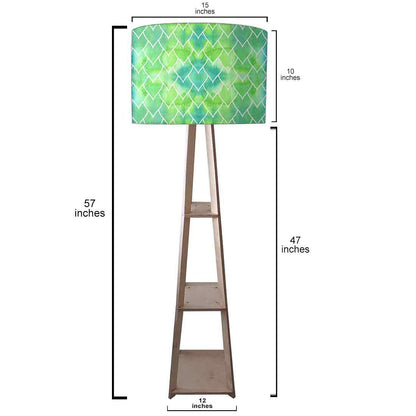 Wooden Tripod Floor Lamp  -   Floral Branches Spring Collection Nutcase