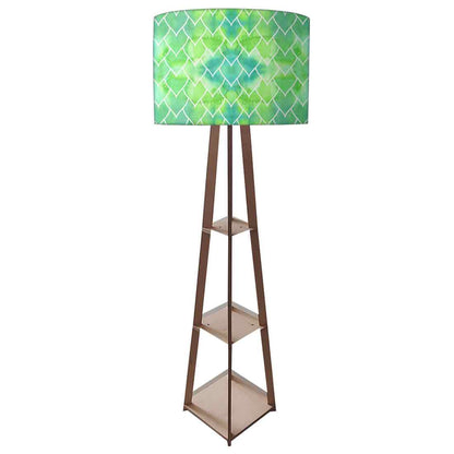 Wooden Tripod Floor Lamp  -   Floral Branches Spring Collection Nutcase