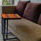 Sofa Side C Table - Aztec Orange Green Pattern Nutcase