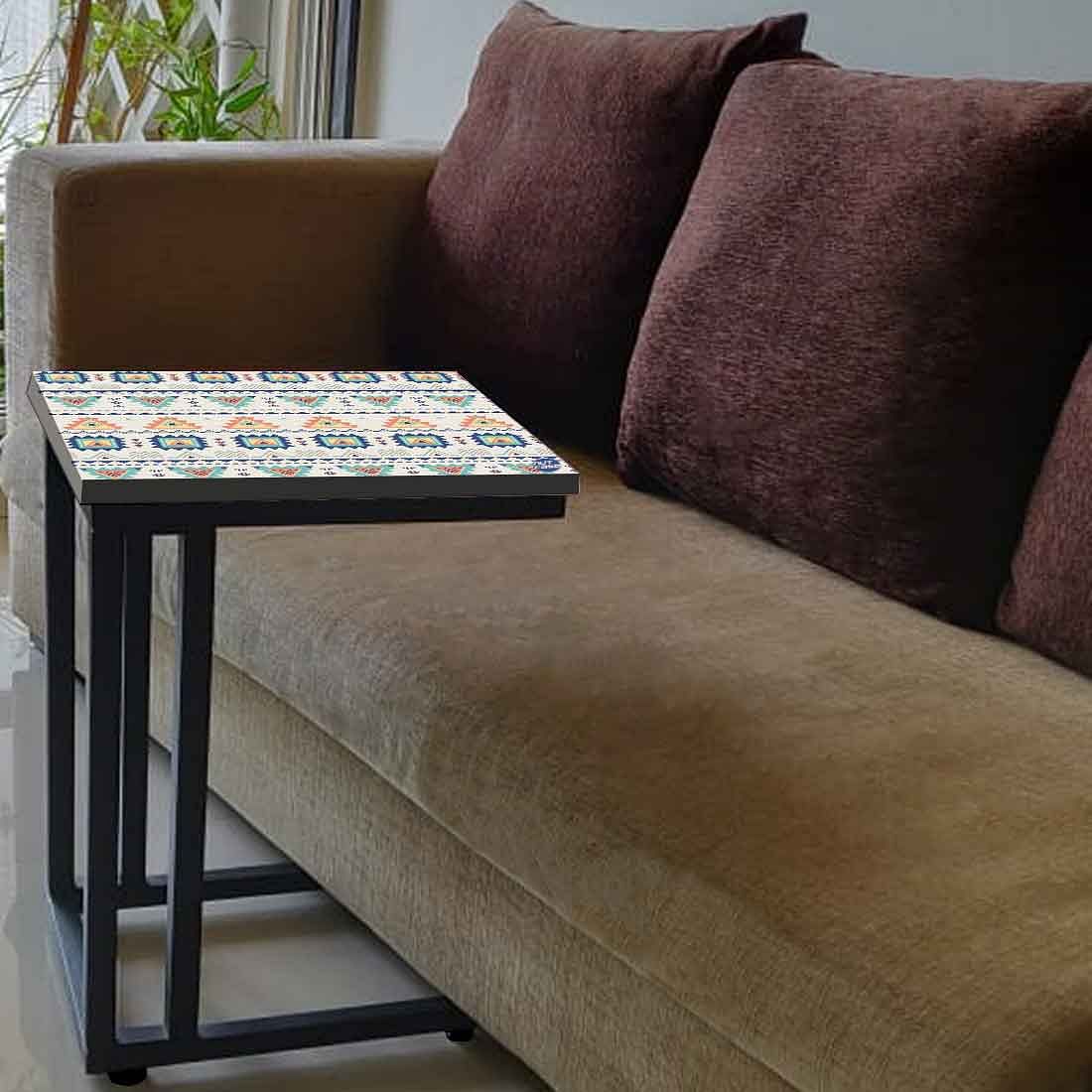 Outdoor Sofa C Table - Aztec Grey Pattern Nutcase