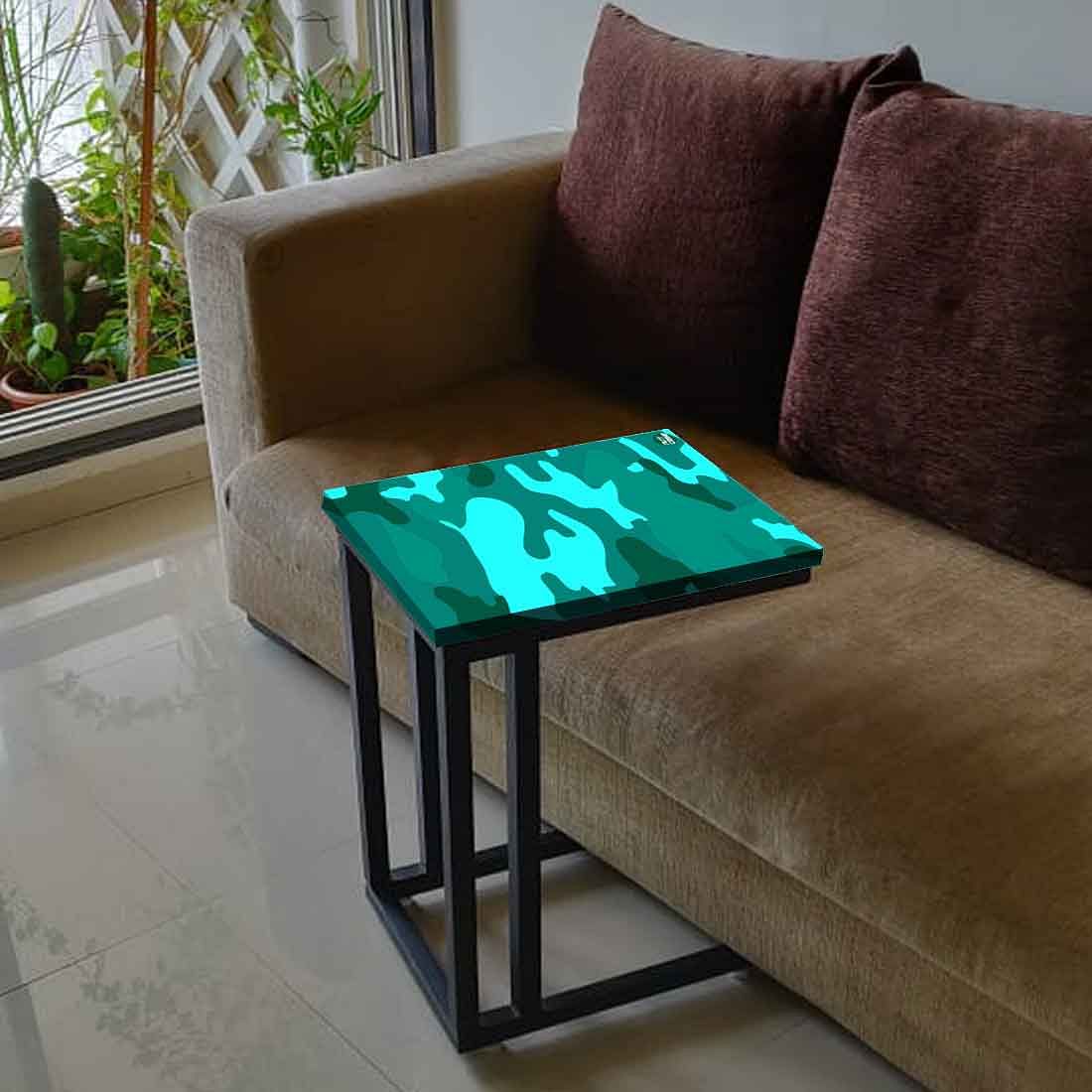 Outdoor C Shaped Table - Army Camouflage Green Nutcase