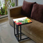 Beautiful Floral C Side Table - Yellow Hibiscus Nutcase