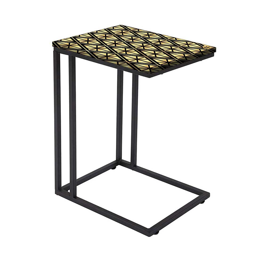 Modern Metal C Table - Geometric Diamond Nutcase