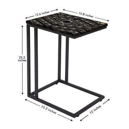 Outdoor Metal C Table -  Retro Pattern Nutcase