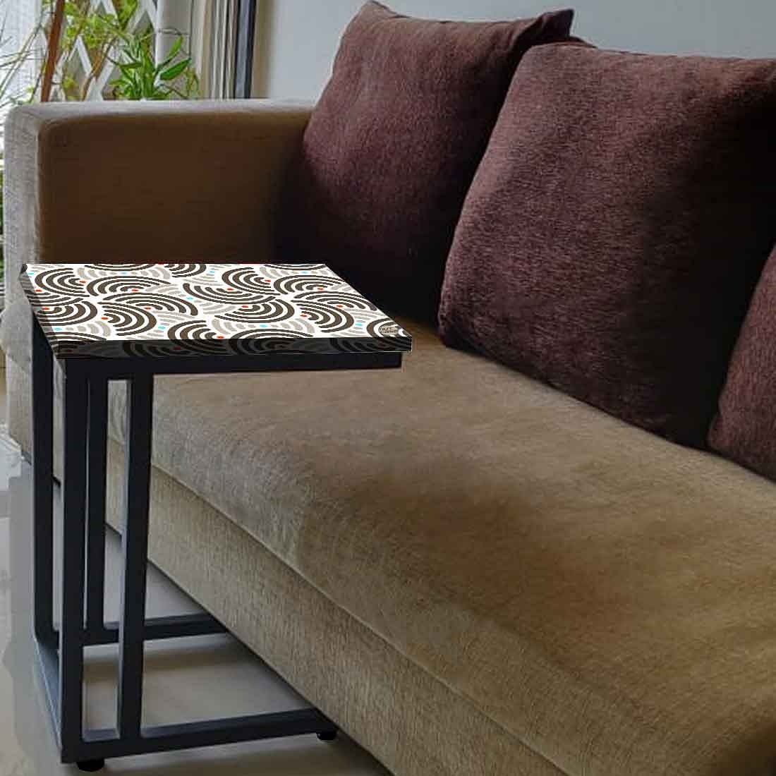 Amazing Modern C Side Table - Half Circle Pattern Nutcase