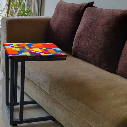 C Shaped End Table For Sofa  - Pattern Nutcase