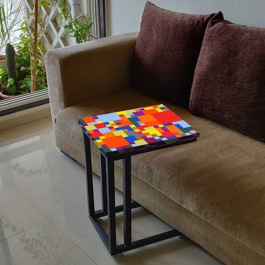 C Shaped End Table For Sofa  - Pattern Nutcase