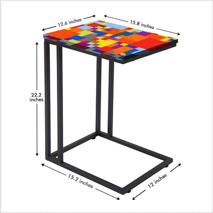 C Shaped End Table For Sofa  - Pattern Nutcase