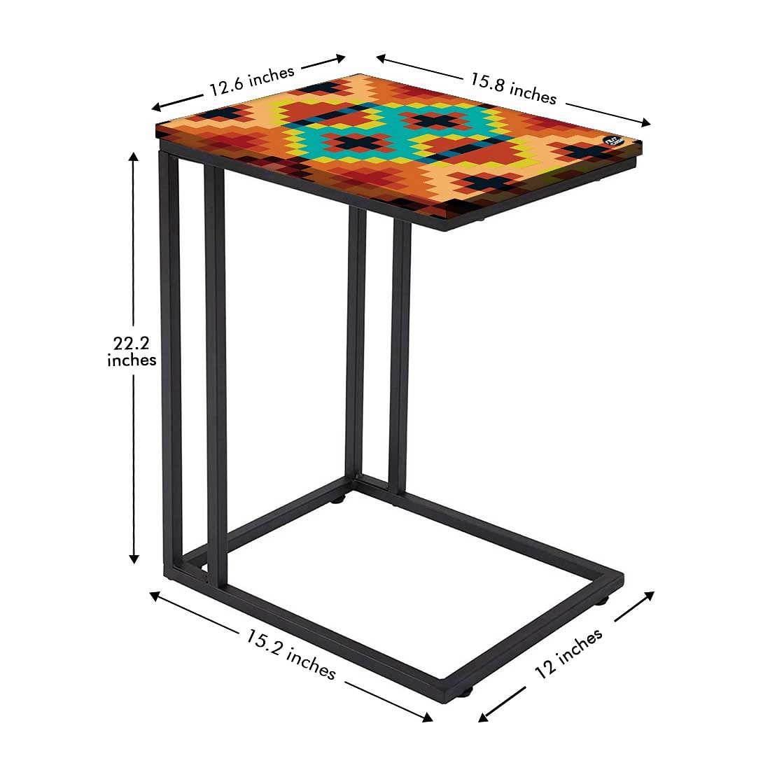 Latest Black C Shaped Table -  Diamonds Nutcase