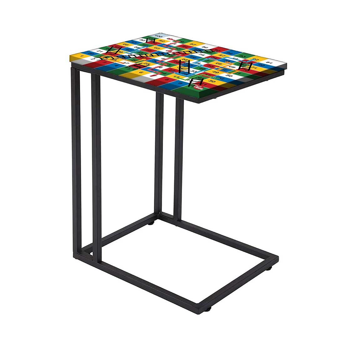 C Shaped Laptop Table for Kids -Snake & Ladder Multicolored Nutcase