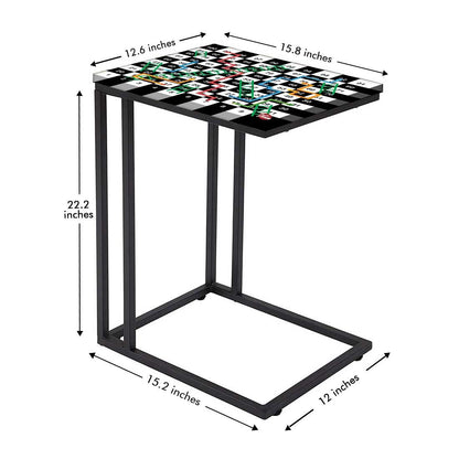 C Shaped Metal Table for Kids Children -Snake Ladder Nutcase