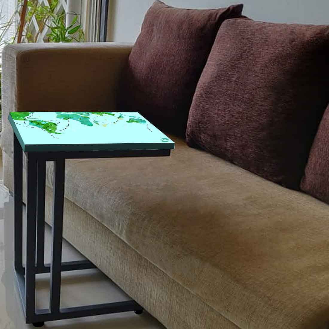 Sofa Tray Table 63cm High Side Table Couches and Bed Snack Table for Living  Room Bedroom Small End Table with Metal Frames - AliExpress