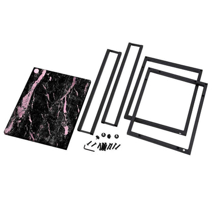 Black Marble C Table For Sofa -Digital Print - Not Real Marble - Black Pink Effect Nutcase