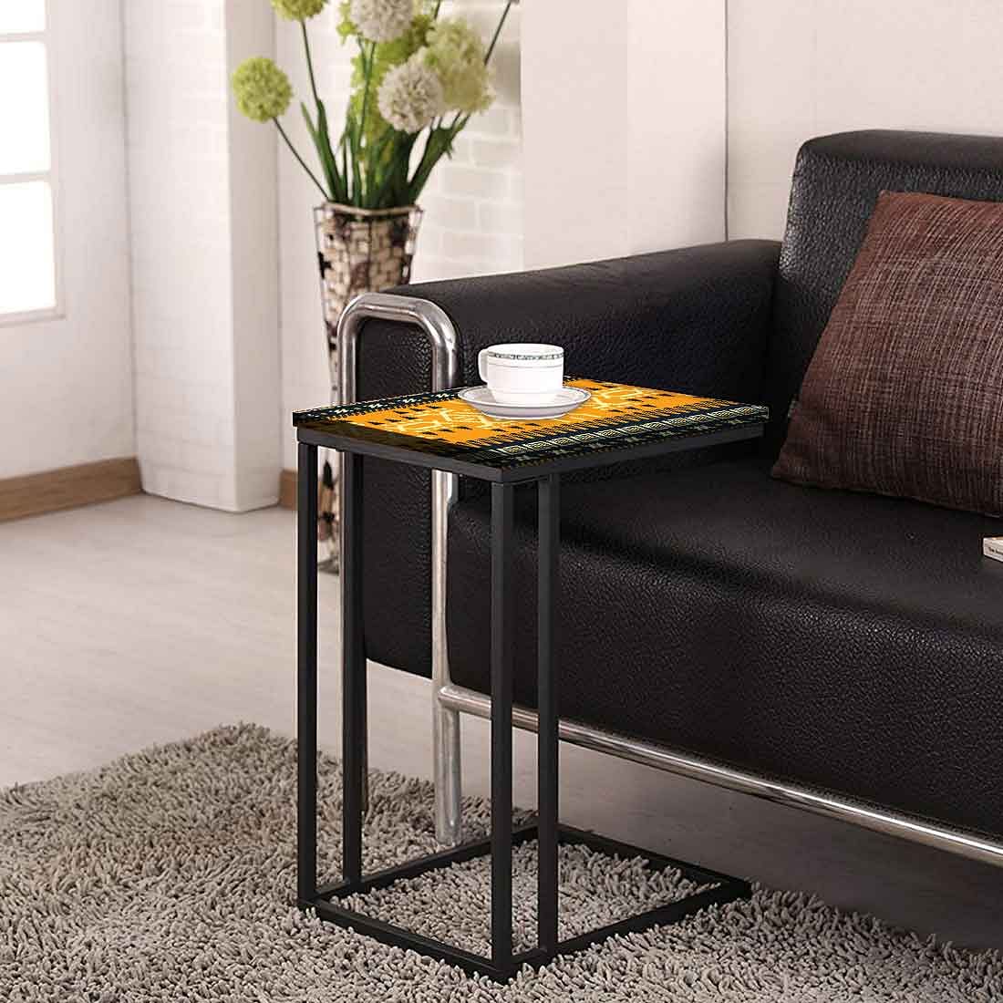 New Modern Metal C Table - Mexican Pattern Nutcase