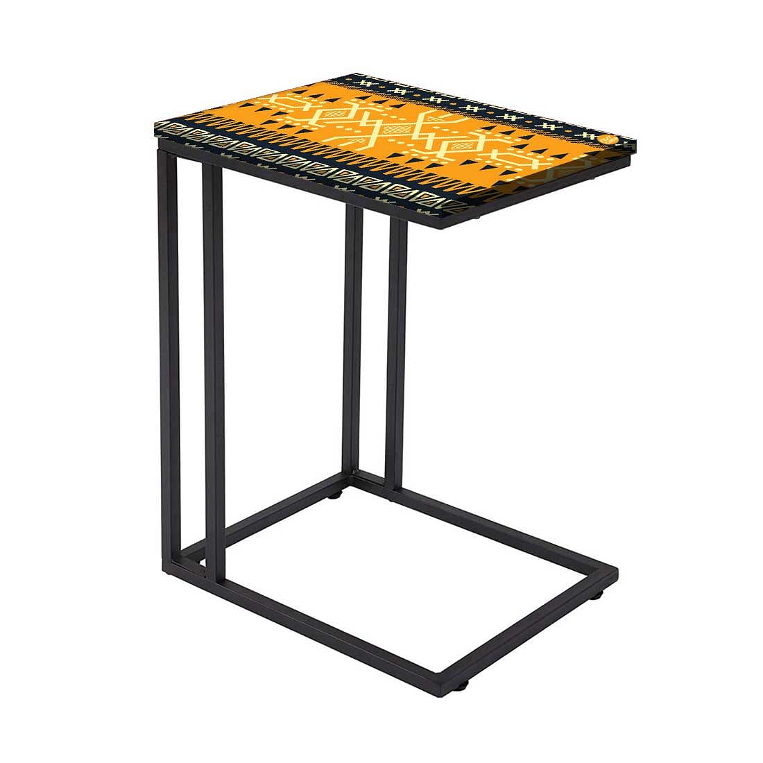 New Modern Metal C Table - Mexican Pattern Nutcase