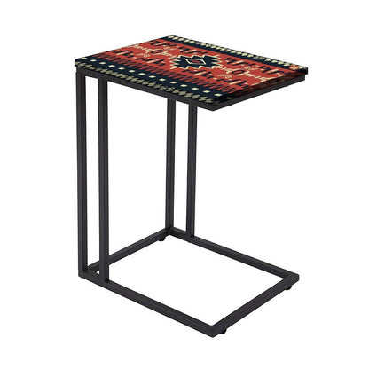 C SideTable For Sofa - Brown Mexican Pattern Nutcase