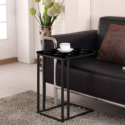 Designer Metal Sofa C Table -Mini White Wave Nutcase