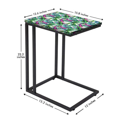 Latest Black Metal C Table - Green Banana Leaf Nutcase