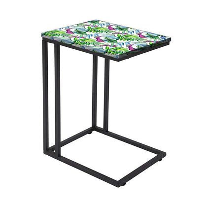 New Black Metal C Table - Green Purple Leaf Nutcase