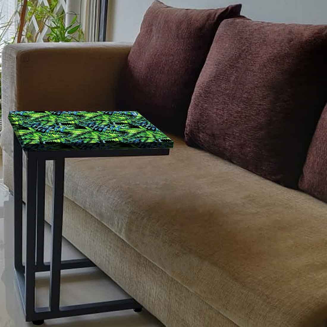 Latest Bedside C Table - Green Black Leaf Nutcase