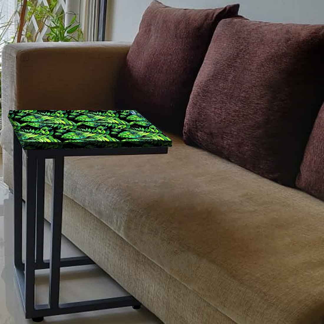 Small Metal C Table For Sofa - Green Tropical Nutcase