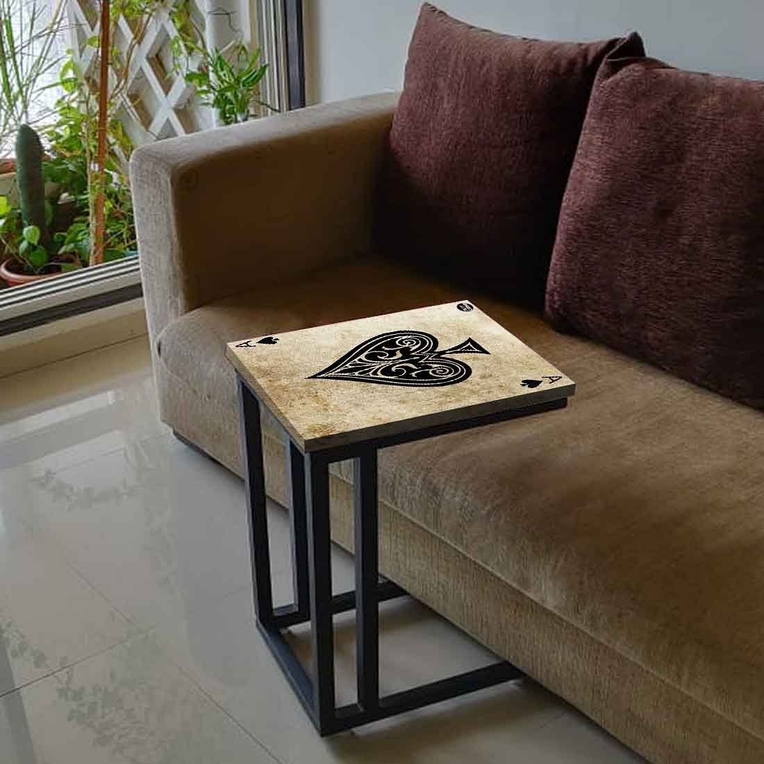 Black C Shaped Table For Sofa  - Ace Nutcase