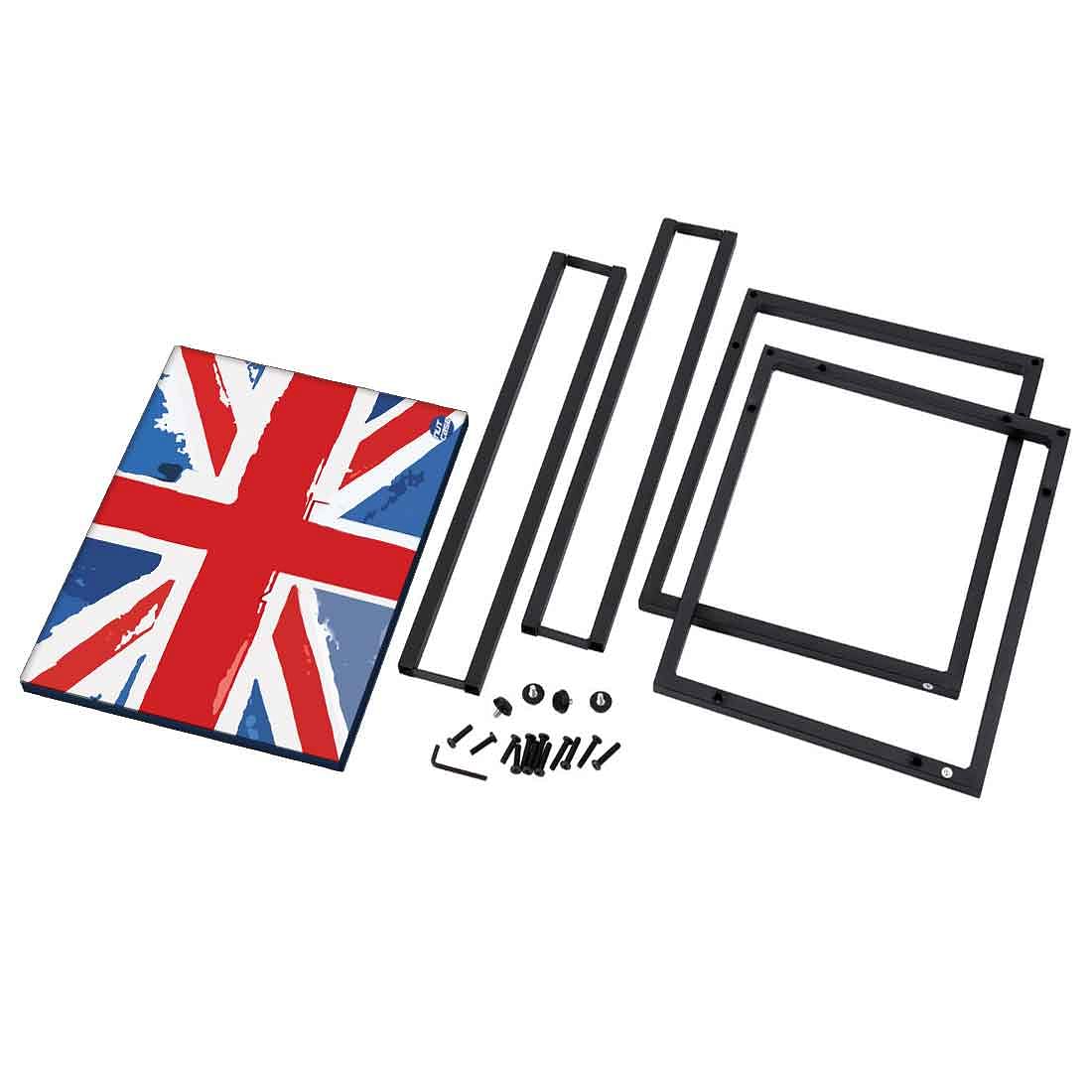 C Shaped End Table For Sofa - British Flag Nutcase