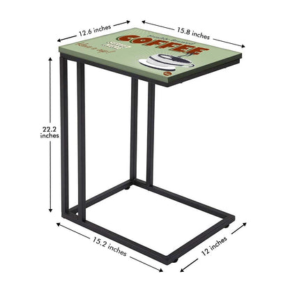 C Shaped Coffee Table -  Coffee Nutcase