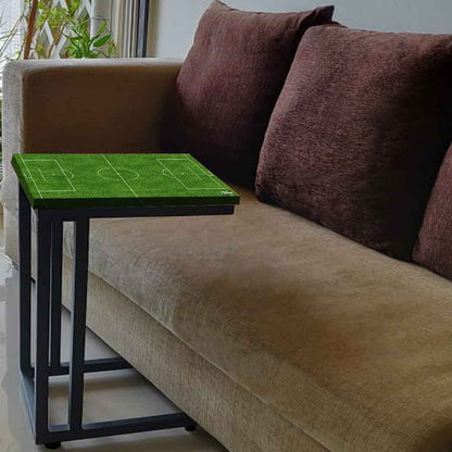 Small C Shaped Table For Sofa - Football Pitch Nutcase